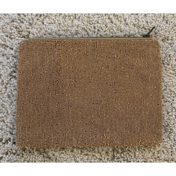 Jasper & Jeera Gold & Multicolored Beaded Clutch Bag - Picture 2 of 8